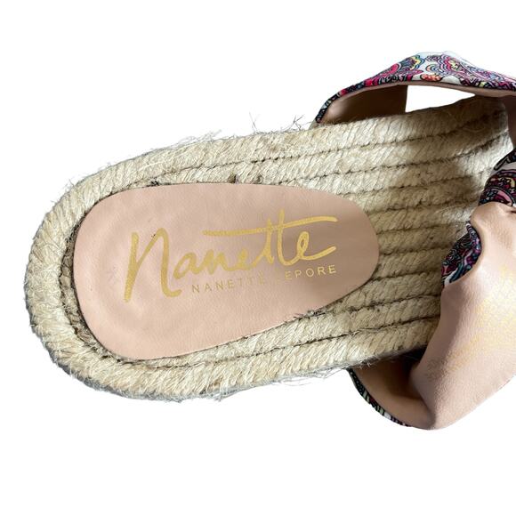 Nanette Lepore Lily Sandals Espadrilles Print 8 - Picture 10 of 11